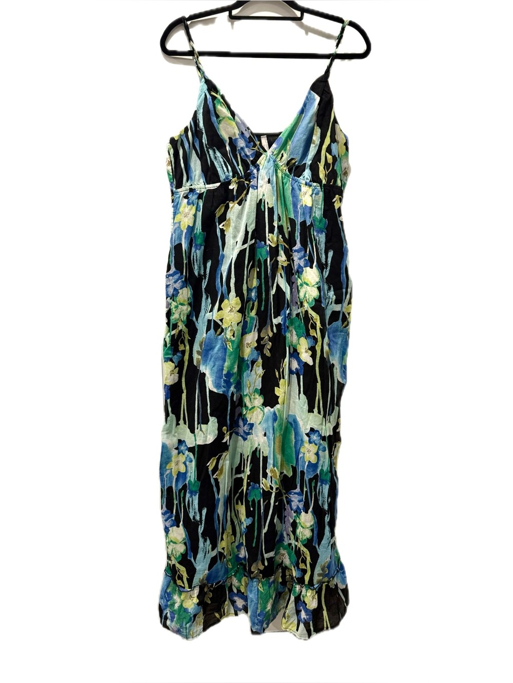 Old Navy Abstract Print Maxi Dress In Green and Blue